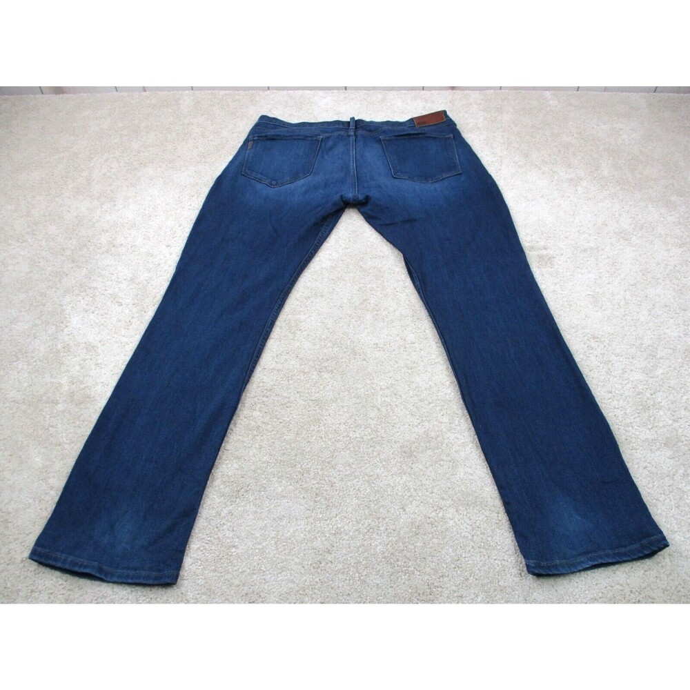 Paige Jeans Mens 38 Federal Blue Straight Leg Denim Stretch Casual 38x33 - Picture 3 of 11